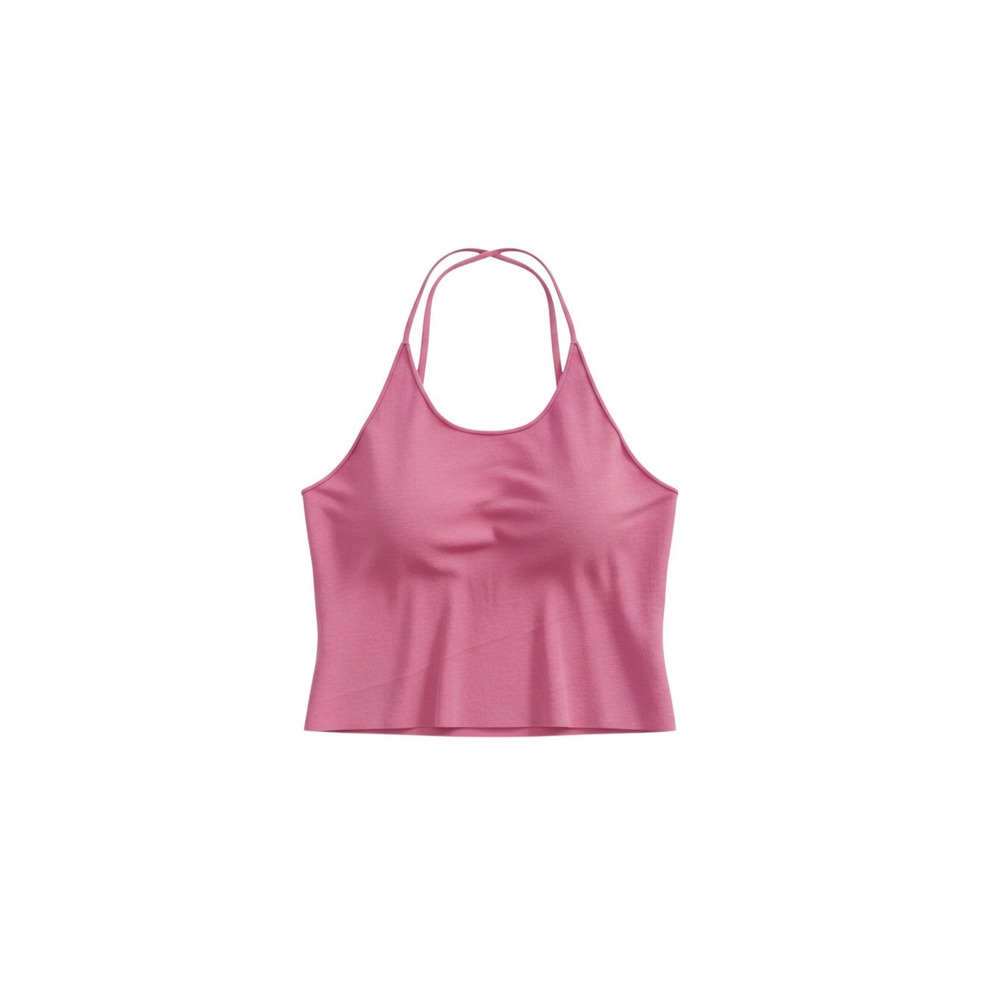 American Eagle Tank Top Womens Small Pink Halter Double Strap Scoop Neck